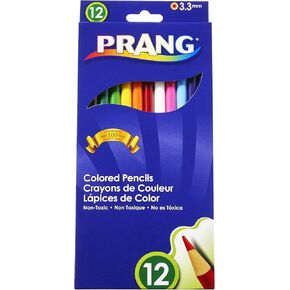 Prang 22120 Colored Wood Pencil Set, 3.3 mm, 12 Assorted Colors, 12 Pencils/Set (Pack of 12, 144 Count Total)