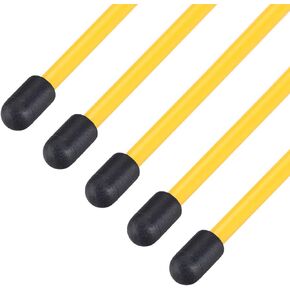uxcell RC Antenna Tube with Cap for RC Boat, Plastic Orange 5pcs