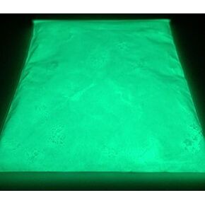ELI-GLOW Photo Luminescent Resin Art Mix in Pigment Powder (100g) Green; Add and Stir; Professional Art Colors That Glow in The Dark for 8 Hours
