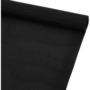BENECREAT 14CT Plastic Cross Stitch Fabric, 39.3x11.8 Inch Black Cross Stitch Vinyl Aida Cloth for Craft Embroidery, Handmade Needlework, DIY Handicrafts, 1mm Thick