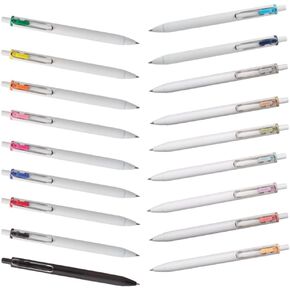 SIGNO Mitsubishi UNI uni-ball one Gel Ink Pen (0.5 mm) 17(+1) colors set with porch for portable & storage, UMNS38*