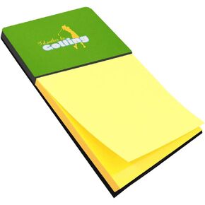 Caroline's Treasures I'd Rather be Golfing Woman on Green Refillable Sticky Note Holder or Postit Note Dispenser, 3.25 by 5.5", Multicolor