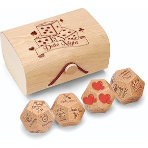 Valentines Day Gifts for Him Husband Her, for Men Women, Boyfriend Gifts, Fun Date Night Ideas,4Pcs Date Night Dice Set