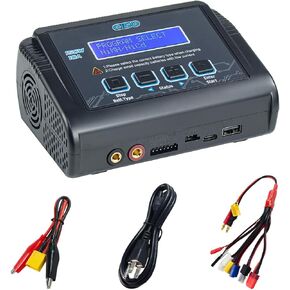 LiPo Battery Charger 150W 10A RC Battery Charger RC Car Charger Balance Charging Fast Charge Discharge Smart Charger for LiPo/Li-ion/Life Battery/NiMH/NiCD