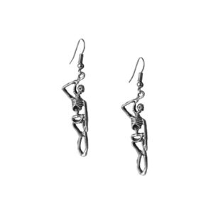 Skeleton Halloween Cool Earings for Women, Gothic Charm for the Bold and Mystical, Dangle Playfully Girl jewelry