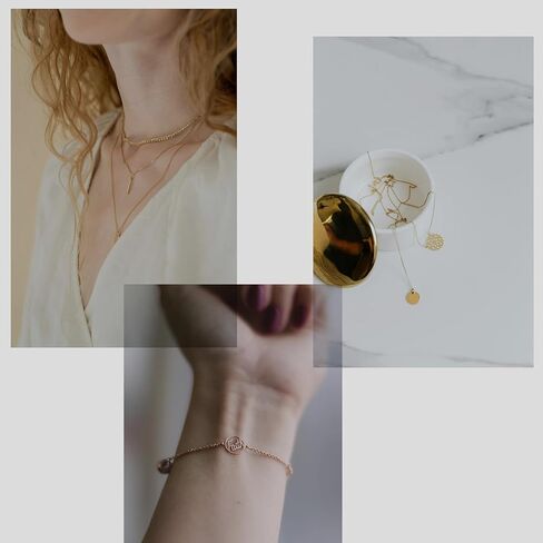 8 PCS NETLACE Extender Extender (4 Gold+4 Silver) تمديد سلسلة الفولاذ المقاوم للصدأ للقلائد ، 2 "، 3" ، 4 "، 6" مجموعة سلسلة موسع in Kuwait