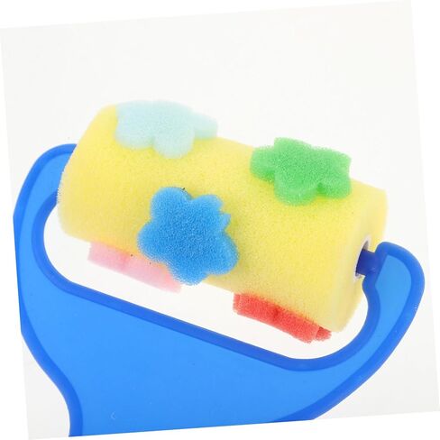 Tofficu 2 Set Sponge Paint Kids Suit Foam Paint Brush Random Pattern Printing Rollers Creative Drawing in Saudi Arabia