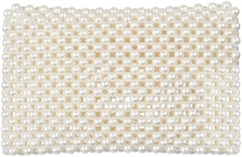 "Pearl Beaded Clutch Hand and Shoulder bag – Elegant Evening Bag for Weddings, Parties, and Special Occasions" Best Gift For Festival Cristmas, Valentine, Anniversary, in Saudi Arabia