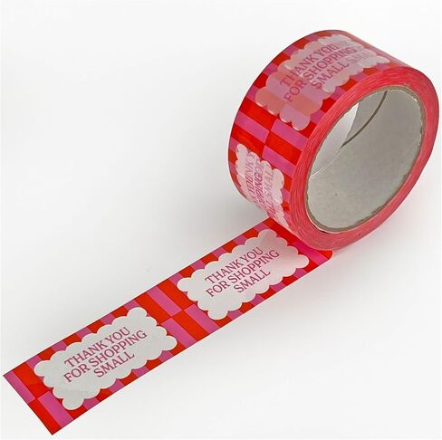 Thank You Packing Tape – Cute Printed Shipping Tape for Small Business, Cream & Blue Bubble Font – 1.88" x 110 Yards (330 Feet) Heavy-Duty Tape in Kuwait