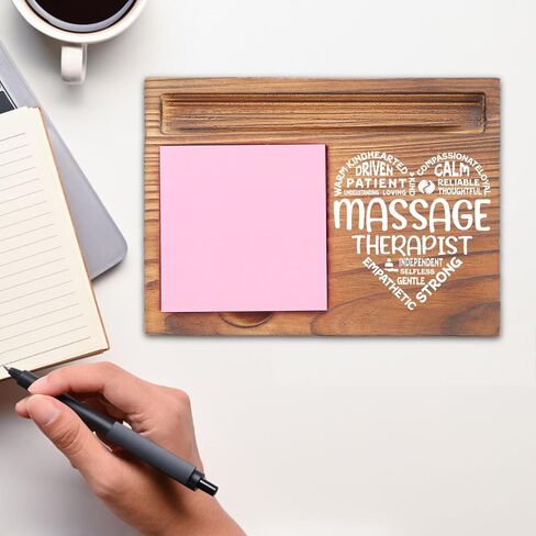 Massage Therapist Gifts, Appreciation Gifts for Massage Therapist, Thank You Gifts for Spa Staff Hands That Heal Assistant Med School Graduation Gifts Desk Self-Stick Note Pad Holders EDP14 in Kuwait