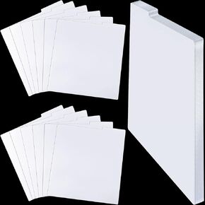 30 Pieces Record Divider Plastic Record Dividers Vinyl Dividers for Vinyl DVD Organization, 12.5 x 13.49 Inches, White