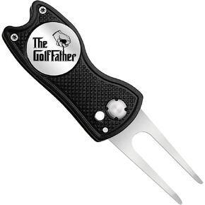 Pishavi The GolfFather أداة إصلاح ديفت الجولف المضحكة، علامة كرة الجولف للأب، ملحقات الجولف للرجال، هدايا الجولف لزوج الأب الجد، هدايا التقاعد لمحبي الجولف وزملاء العمل in Kuwait