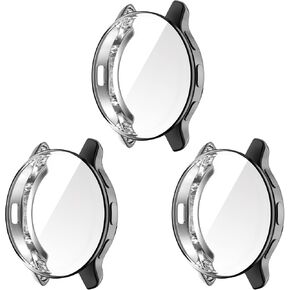 FitTurn Screen Protector Case Compatible with Garmin Venu 2 & Vivoactive 4 Watch TPU Slim Case Cover [Plating Metal Color Frame] [3D Full Coverage] Shell Protective for Venu 2 Watch (3pack-Black) in Kuwait