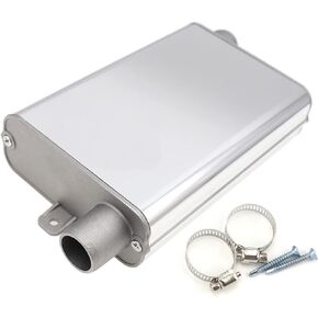 24mm Diesel Heater Exhaust Muffler Diesel Parking Heater Silencer Generator Exhaust Muffler Silencer Kit with Clamp For Eberspacher D2 D4 D4S D1LC D3LC D3LC D5LC Diesel Heater