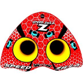 WOW Watersports World of Watersports Speedzilla 1-2 Person Towable Water Tube, Red, 20-1000