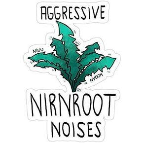Aggressive nirnroot Noises, Skyrim Decal Sticker Graphic - Sticker Decal