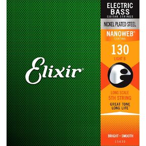 Elixir Strings Electric Bass String NANOWEB Coating, .130, Long Scale