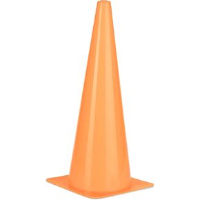 Champion Sports High Visibility 18" Plastic Cone for Athletics and Social Distancing, Flourescent Orange in Kuwait