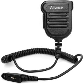 Retevis RT29 HA1G Shoulder Speaker Mic, IP67 Waterproof Original Speaker Microphone, Compatible RT29 RT48 NR30 RT47 RB46 RT48 RB23 RT29D Ailunce HD1 Motorola GP328 Plus GP344 Walkie Talkies(1 Pack)
