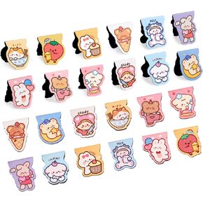 24PCS Cute Bookmarks for Kids, Page Markers Book Markers, Animals Book Mark, Bookmarks for Women, Page Clips Bookmark for Students Girls School Home Office Supplies