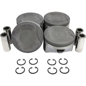 DNJ P929 Piston Set Standard Size For 10-15 Lexus, Toyota CT200h, Prius, Prius Plug-In, Prius V 1.8L L4 DOHC Naturally Aspirated 2ZR-FXE