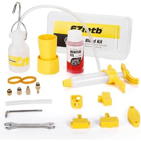 Brake Bleed Kit for Shimano - Mountain Hydraulic Disc Brake Bleeding Kit Tool with 60ml Mineral Oil Brake Fluid (Style:A)