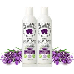 LiceLogic Lavender Lice Prevention Conditioner 8oz - Effective Against Super Lice, Kills Eggs & Nits, Safe, Naturally Derived Formula