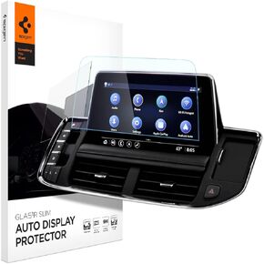 Spigen Tempered Glass Screen Protector [Glas.tR Slim] designed for Chevrolet Tahoe (2021-2024), Suburban (2021-2024), GMC Yukon (2021-2024) 10.2 inch Touchscreen - Matte/Anti Finger Print
