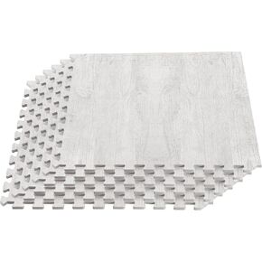 بلاط إسفنجي مطبوع بسمك 3/8 بوصة من Forest Floor Farmhouse، سجادات أرضية إسفنجية متشابكة من الخشب الفاخر، أرضيات مضادة للتعب - حل أرضيات أنيق in Kuwait