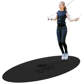 حصيرة حبل القفز الكبيرة مقاس 63 بوصة × 31 بوصة، حصيرة تمرين غير قابلة للانزلاق لحبل القفز في الهواء الطلق في الأماكن المغلقة، وسادة حبل القفز الممتصة للصدمات للحبل المتقاطع، حصيرة اندماج حبل القفز البيضاوية للخرسانة في صالة الألعاب الرياضية المنزلية in Kuwait