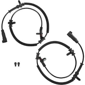 X AUTOHAUX 2pcs Wheel Anti-Lock Brakes Sensor Kit for Ram 1500 2013-2022 Left Right Front ABS Wheel Speed Sensor Replaces No.68170065AB/68170065AC/68170065AD/68170065AE
