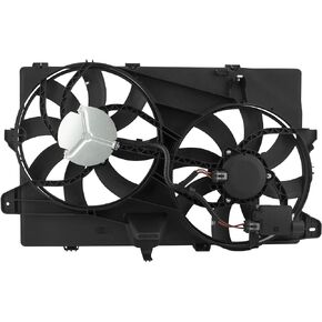 BOXI 621-392 7T4Z8C607A Dual Radiator Cooling Fan Assembly Fit for Ford Edge 2007 2008 2009 2010 2011 2012 2013 2014 2015 / for Lincoln MKX 2007-2015