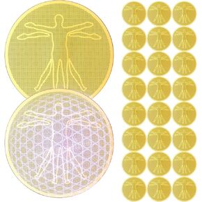 Zonon 30 Pieces Cell Phone Gold Stickers Devices Sticker Accessories for Mobile Phones Laptops Computers