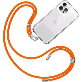 Cell Phone Lanyard [Army Green] - Comfortable Universal Smartphone Lanyard - Easy to Use Neck Phone Holder [Clear Patch] - Adjustable Length Phone Strap Crossbody - Fits All Mobile Phones