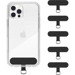 Universal Cell Phone Tether Tab Without Adhesive, 5 Pack Phone Lanyard Replacement Part for Phone Strap,Safety Lanyard Patch (5 PCS)