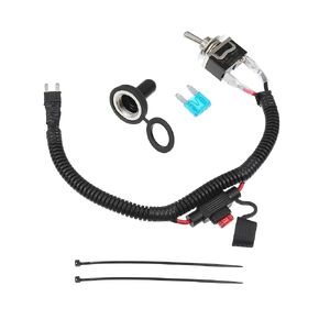 uxcell 1 Set 37.5cm 14.76" Universal Automotive Switched Fuse Bypass Kit Fuse Bypass Switch