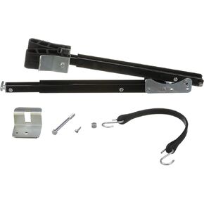 Attwood 460-ADJ Adjustable Transom Saver, 36 to 60 Inches, Steel Construction, Rubber Pads, Corrosion-Resistant Black Finish