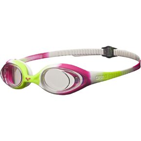 ARENA Unisex Youth Spider Junior Swim Goggles Girls and Boys Ages 6 to 12 Fogless Lenses Easy to Adjust Strap No Leak