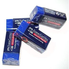 Faber-Castell Pencil Eraser Specially Formulated for Art & Graphic Use [Pack of 4] - Super Save Pack
