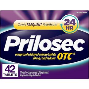 Prilosec OTC Acid Reducer, Delayed-Release Tablets, 2 Pack-84 Count