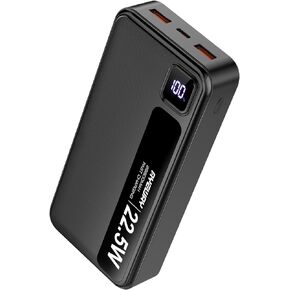Portable Charger USB C Fast Charge Battery Pack 26800mAh Type-C PD 20W USB-A 22.5W Power Bank with 3 Outputs,External Backup Battery Phone Charger for iPhone 15,13,MacBook,Samsung Galaxy,Travel