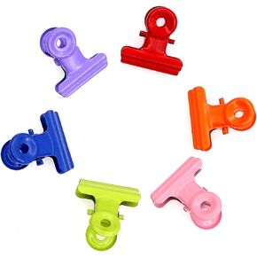Coideal Black Small Bull Clips - 30 Pack Mini Metal Hinge Clips Tiny Binder Paper Clamps for Tags Bags Shops, Office and Home Kitchen (22mm)