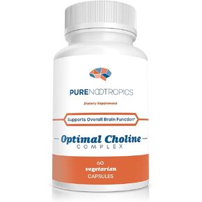Optimal Choline Complex - Alpha GPC/CDP Citicoline Blend - 300 mg | Cognitive Support | Brain & Muscle Support in Kuwait
