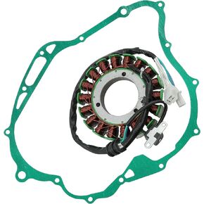 Caltric Stator and Gasket Compatible with Yamaha XVS11 XVS1100 V-Star 1100 / Classic/Custom/Silverado 2000-2009