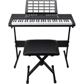SQ-KB61KEP 61-Key Portable Electronic Keyboard – Digital Piano for Beginners and Experienced Musicians, Multi-Functional, Premium Sound Quality
