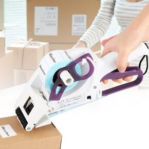 Hanchen Label Applicator, Portable Barcode Applicator Gun Manual Label Applicator Round Square Flat Bottle Labeling Machine Hand Held Sticker Labeler for 1" 3" Label Core