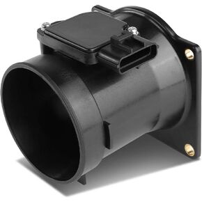 DNA MOTORING OEM-SS-059 Factory Style MAF Mass Air Meter Sensors Assembly for 00-04 E-150/E-250/EconoLine, Metallic/Black