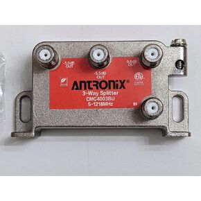 Antronix CMC4003BU 3-Way Balanced Vertical Splitter, 1.218 GHz High Performance for Coax Cable TV & Internet Optimized MoCA 2.0 Performance (25)