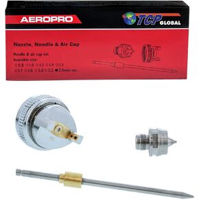 TCP Global 2.5 Needle,Nozzle, Air Cap Set for The G6600 Series Spray Gun