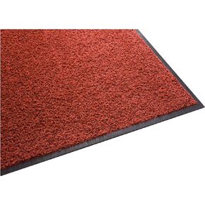 Guardian Platinum Series Indoor Wiper Floor Mat, Rubber with Nylon Carpet, 6'x13', Red